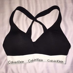 Calvin Klein lightly padded leisure or sports bra